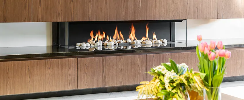 Double-height Fireplace Design Refurbishment in Eastvale, California