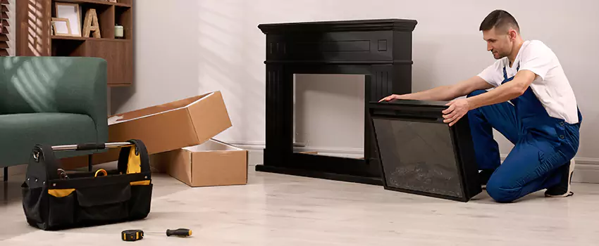 Old Rusted Metal Fireplace Repair And Replacement in Eastvale, CA